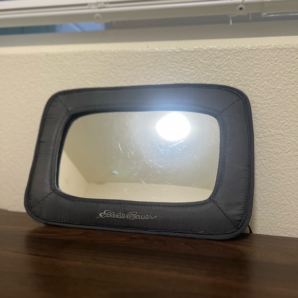 Eddie Bauer Black Travel Mirror - Picture 2 of 3